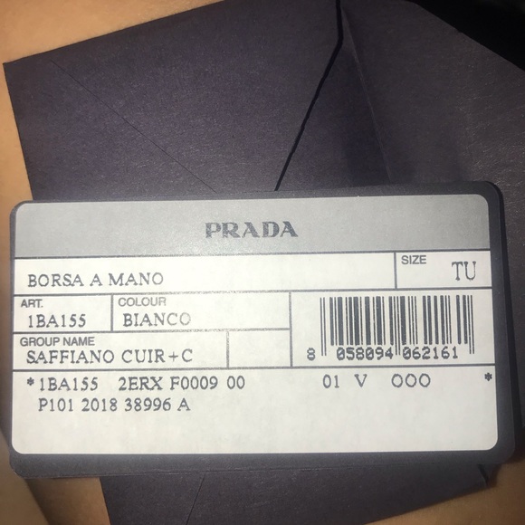 WHITE LARGE MONOCHROME PRADA TOTE - Picture 8 of 8